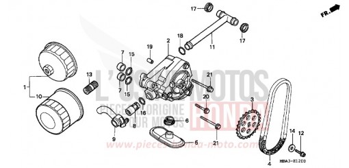 OIL FILTER/OIL PUMP VT750C2V de 1997